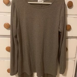 brown long sleeve tunic top